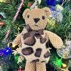 JAYLEY Animal Print Faux Fur Teddy Bear