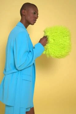 JAYLEY Bamboo Eco Faux Fur Bag -Deals Plain Midis Store jayley bamboo eco faux fur bag p14256 93450 image