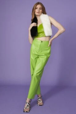 JAYLEY Black And White Faux Fur Scarf