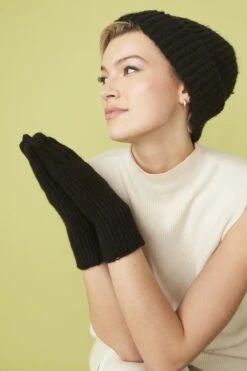JAYLEY Black Banana Peel Blend Gloves