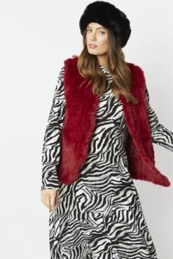 JAYLEY Black Faux Fur Headband -Deals Plain Midis Store jayley black faux fur headband p9008 49848 image