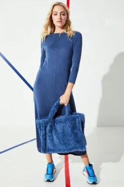 JAYLEY Blue Borg Tote Bag