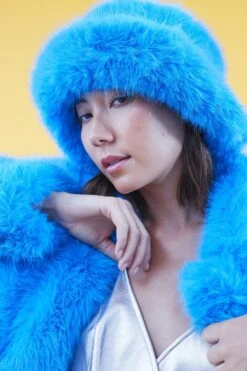 JAYLEY Blue Eco Bamboo Bucket Hat -Deals Plain Midis Store jayley blue eco bamboo bucket hat p14292 93752 image