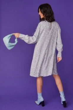 JAYLEY Blue Jodie Small Woven Shoulder Bag With Knot Detail -Deals Plain Midis Store jayley blue jodie small woven shoulder bag with knot detail p8485 80614 image