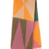 JAYLEY Cashmere Blend Geometric Wrap In Orange