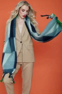 JAYLEY Cashmere Blend Scarf In Yellow And Red -Deals Plain Midis Store jayley cashmere blend scarf in yellow and red p11666 81427 image