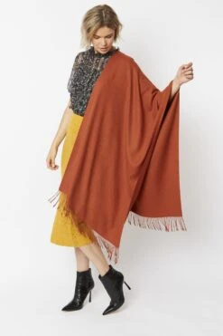 JAYLEY Chocolate Cashmere Blend Scarf -Deals Plain Midis Store jayley chocolate cashmere blend scarf p4723 61760 image