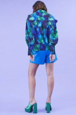 JAYLEY Cleo Silk Blend Ruffle Shirt -Deals Plain Midis Store jayley cleo silk blend ruffle shirt p14234 93405 image