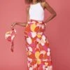 JAYLEY Florence Floral Maxi Wrap Skirt