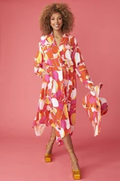 JAYLEY Florence Floral Shirt Dress -Deals Plain Midis Store jayley florence floral shirt dress p13401 90744 image