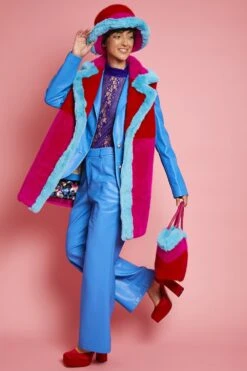 JAYLEY Gigi Bamboo Faux Fur Bag -Deals Plain Midis Store jayley gigi bamboo faux fur bag p14322 94603 image