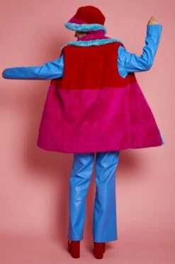 JAYLEY Gigi Patchwork Gilet -Deals Plain Midis Store jayley gigi patchwork gilet p13501 91488 image