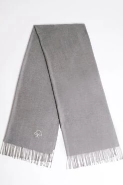 JAYLEY Grey Cashmere Blend Scarf