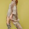 JAYLEY Kate Animal Print Shirt Dress