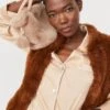 JAYLEY Mocha Faux Fur Bag