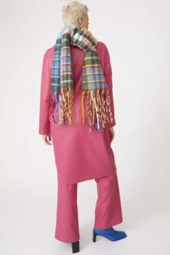 JAYLEY Multi Cashmere Blend Check Scarf -Deals Plain Midis Store jayley multi cashmere blend check scarf p13026 88214 image