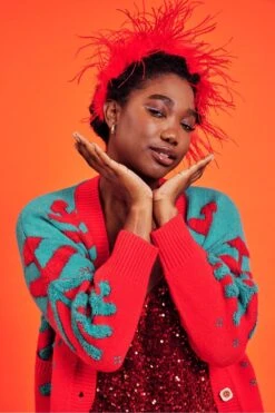 JAYLEY Ostrich Feather Headband