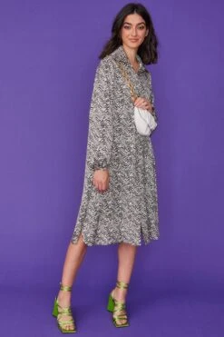 Deals Plain Midis Store -Deals Plain Midis Store jayley oversized silk shirt dress in zebra print p11758 82052 image