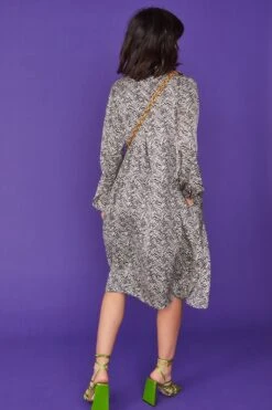 JAYLEY Oversized Silk Shirt Dress In Zebra Print -Deals Plain Midis Store jayley oversized silk shirt dress in zebra print p11758 82055 image
