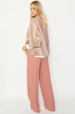 JAYLEY Pink Snake Print Faux Suede Cape -Deals Plain Midis Store jayley pink snake print faux suede cape p6522 71533 image