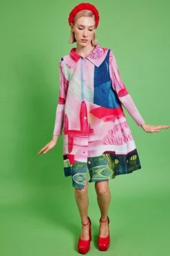 JAYLEY Pleated Maxi Dress With Classic Style Collar -Deals Plain Midis Store jayley pleated maxi dress with classic style collar p14572 96293 image