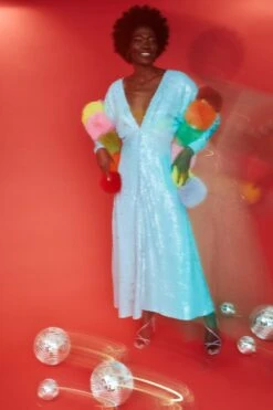 JAYLEY Rainbow Long Faux Fur Gaga Scarf -Deals Plain Midis Store jayley rainbow long faux fur gaga scarf p11511 80214 image