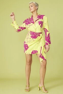 JAYLEY Rayon Blend Sienna Floral Mini Shirt Dress -Deals Plain Midis Store jayley rayon blend sienna floral mini shirt dress p12978 87944 image