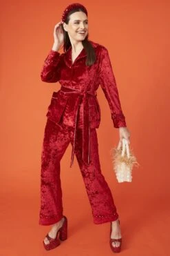 JAYLEY Red Padded Sequin Headband -Deals Plain Midis Store jayley red padded sequin headband p12993 88034 image