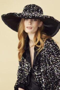 JAYLEY Sequin Handmade Flapper Hat -Deals Plain Midis Store jayley sequin handmade flapper hat p13036 88278 image