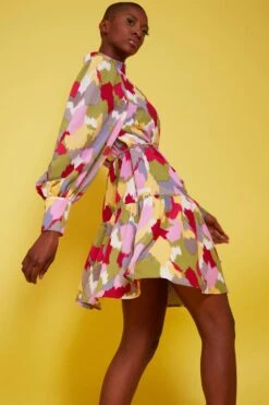 JAYLEY Silk Blend Floral Midi Dress -Deals Plain Midis Store jayley silk blend floral midi dress p13669 92664 image