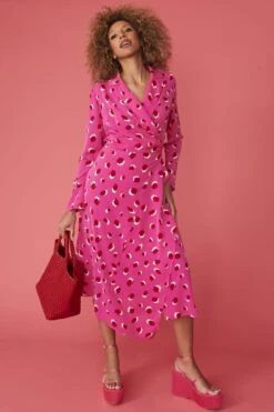 JAYLEY Silk Blend Sorrento Wrap Maxi Dress -Deals Plain Midis Store jayley silk blend sorrento wrap maxi dress p13659 92613 image