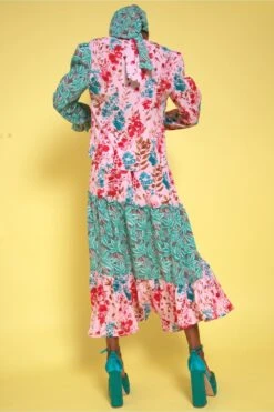 JAYLEY Silk Blend Two Tones Floral Maxi Skirt -Deals Plain Midis Store jayley silk blend two tones floral maxi skirt p14580 96345 image