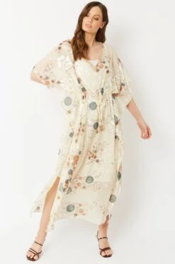 JAYLEY Silk Devore Dress