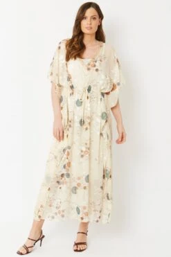 JAYLEY Silk Devore Dress -Deals Plain Midis Store jayley silk devore dress p12019 83287 image