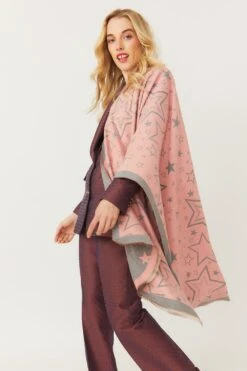 JAYLEY Star Design Cashmere Blend Scarf -Deals Plain Midis Store jayley star design cashmere blend scarf p11211 78349 image