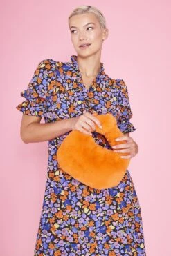 JAYLEY Tencel Blend Floral Wrap Dress -Deals Plain Midis Store jayley tencel blend floral wrap dress p12955 87768 image