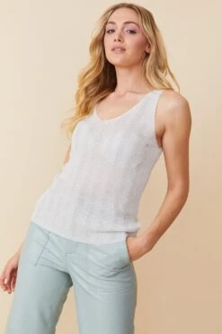 JAYLEY White Saliva Cashmere Vest -Deals Plain Midis Store jayley white saliva cashmere vest p14599 96500 image
