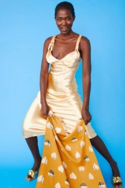 JAYLEY Yellow Cashmere Blend Wrap -Deals Plain Midis Store jayley yellow cashmere blend wrap p7045 76239 image