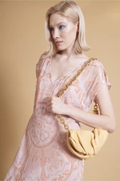 JAYLEY Yellow Charlotte Leather Bag