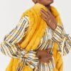 JAYLEY Yellow Faux Fur Gilet