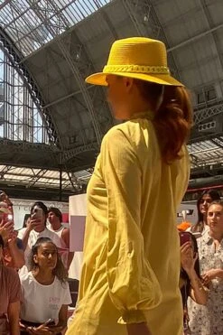 JAYLEY Yellow Kate Bamboo Blend Hat